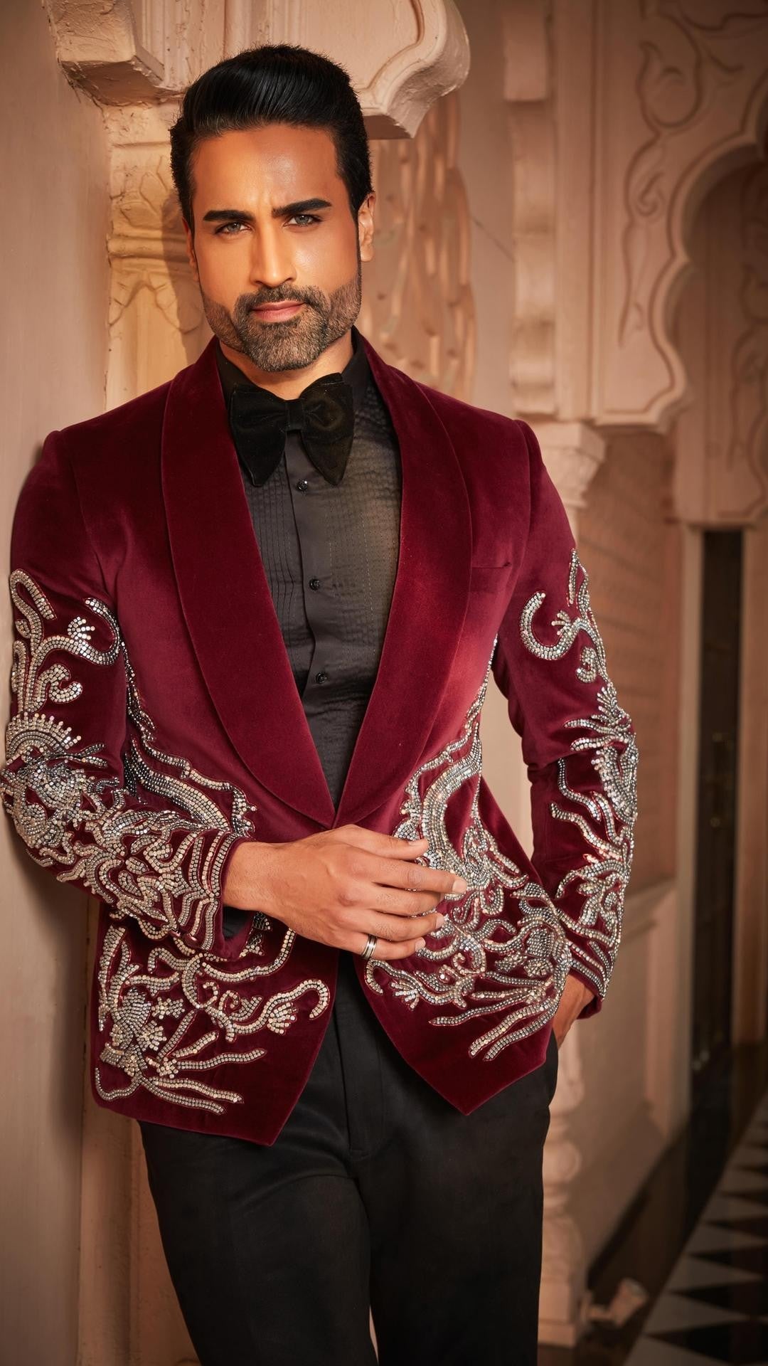 Velvet Elegance Designer Suit