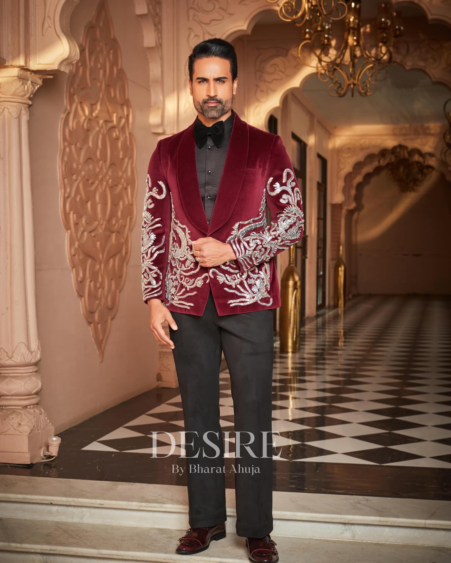Velvet Elegance Designer Suit