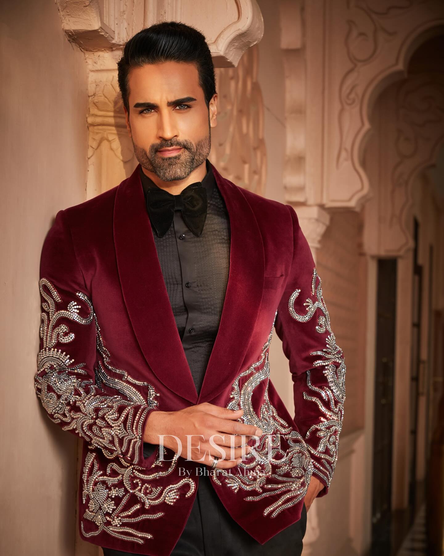 Velvet Elegance Designer Suit