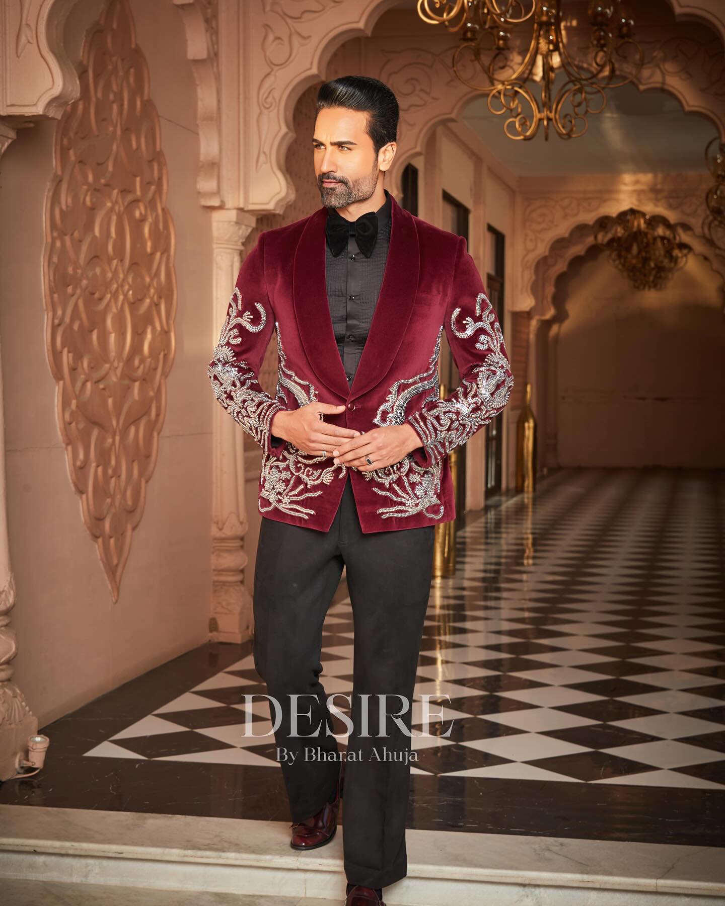 Velvet Elegance Designer Suit