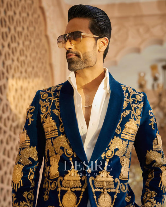 Opulent Velvet Designer Suit