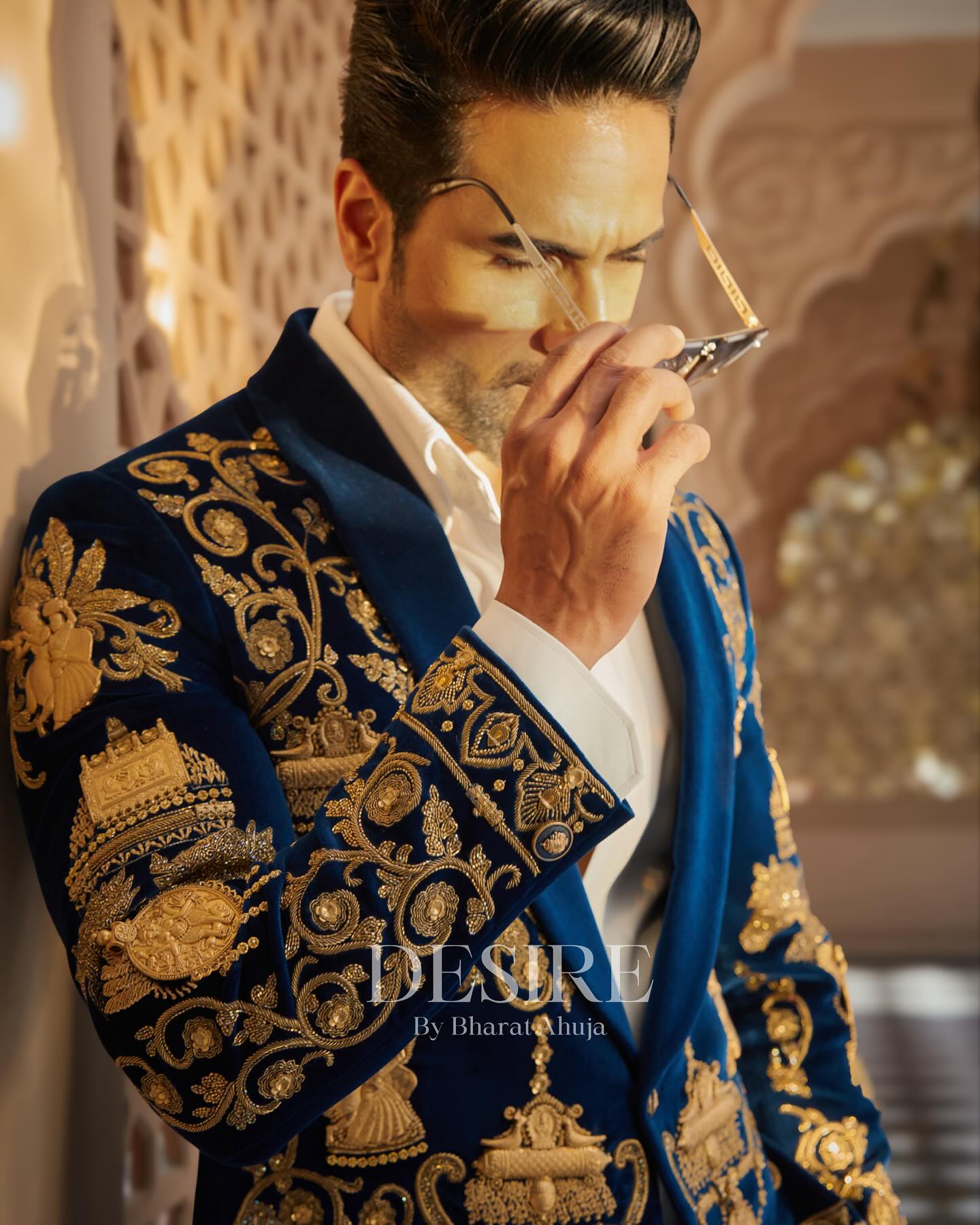 Opulent Velvet Designer Suit