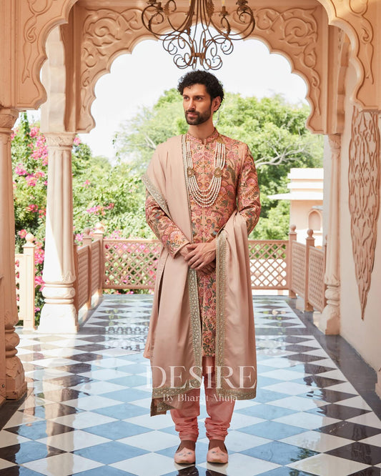 Regal Elegance Silk Sherwani