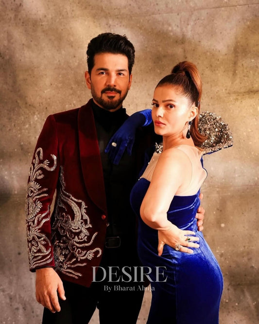 Velvet Elegance Designer Suit