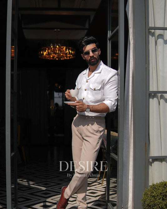 Luxe Linen Evening Shirt