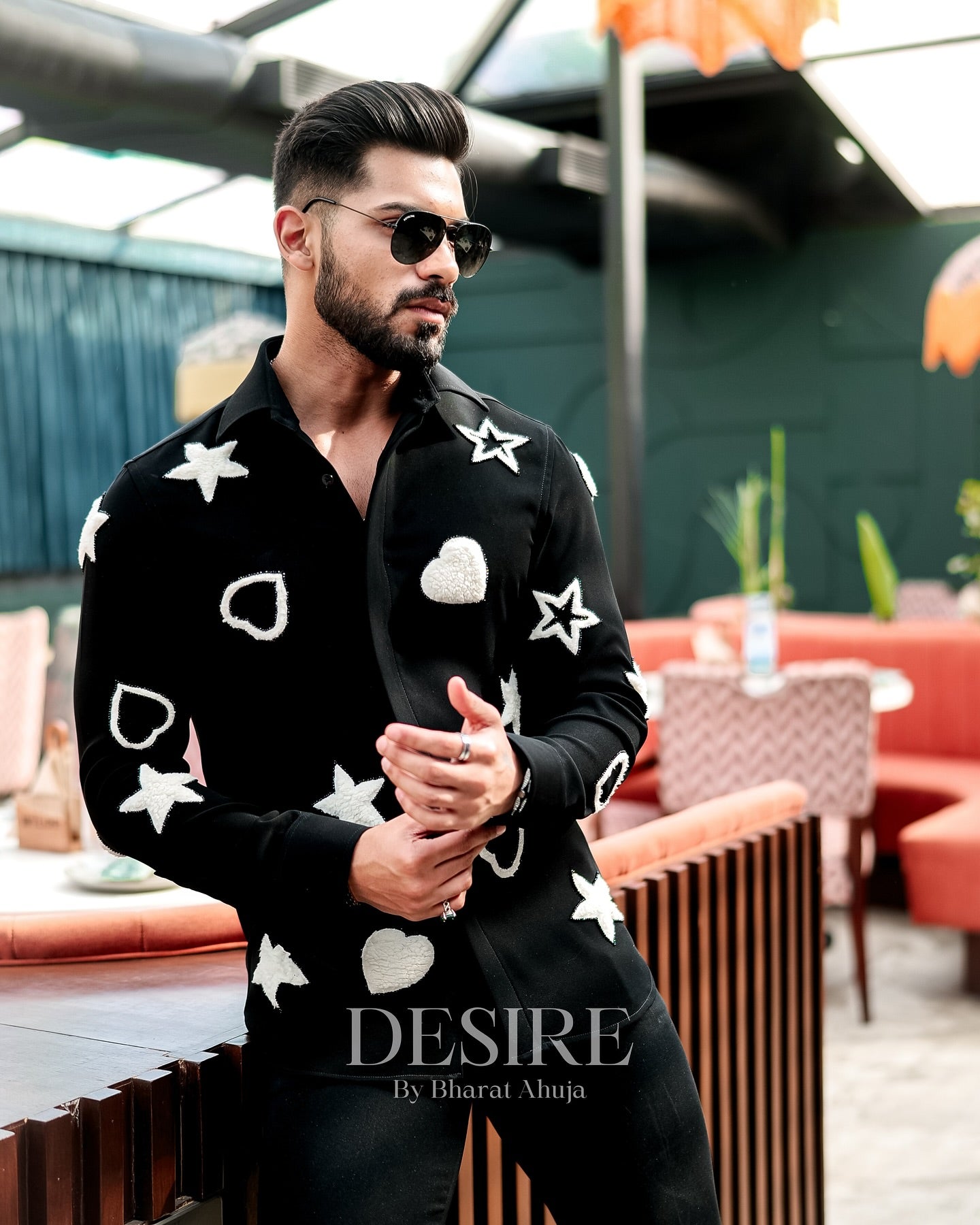 Embroidered Elegance Party Shirt