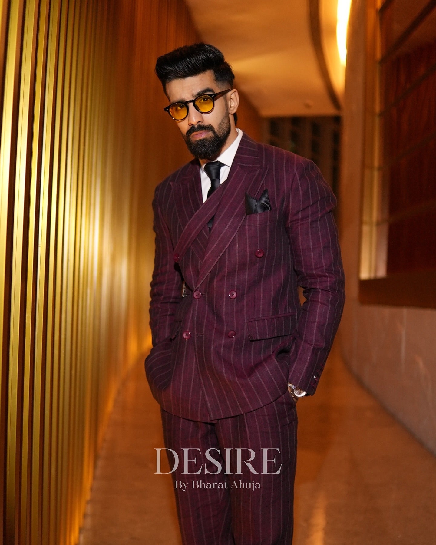 Luxe Linen Designer Suit