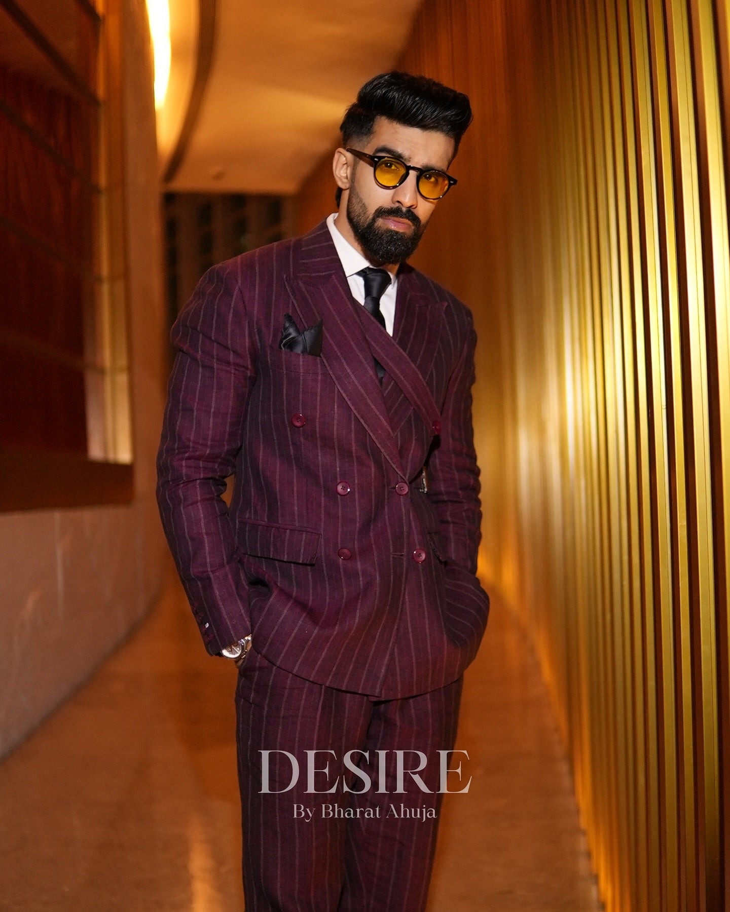 Luxe Linen Designer Suit
