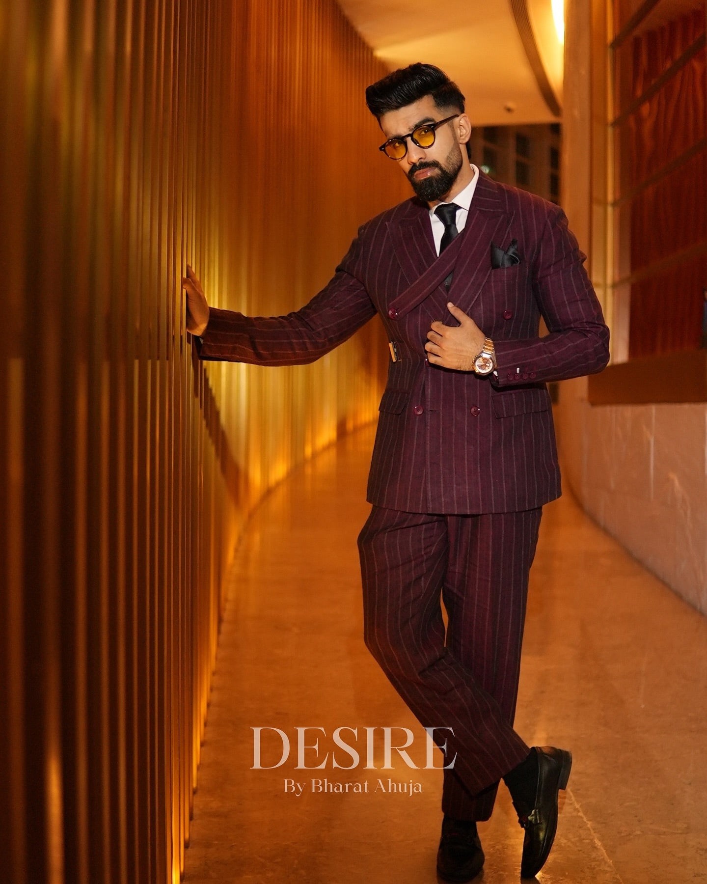 Luxe Linen Designer Suit