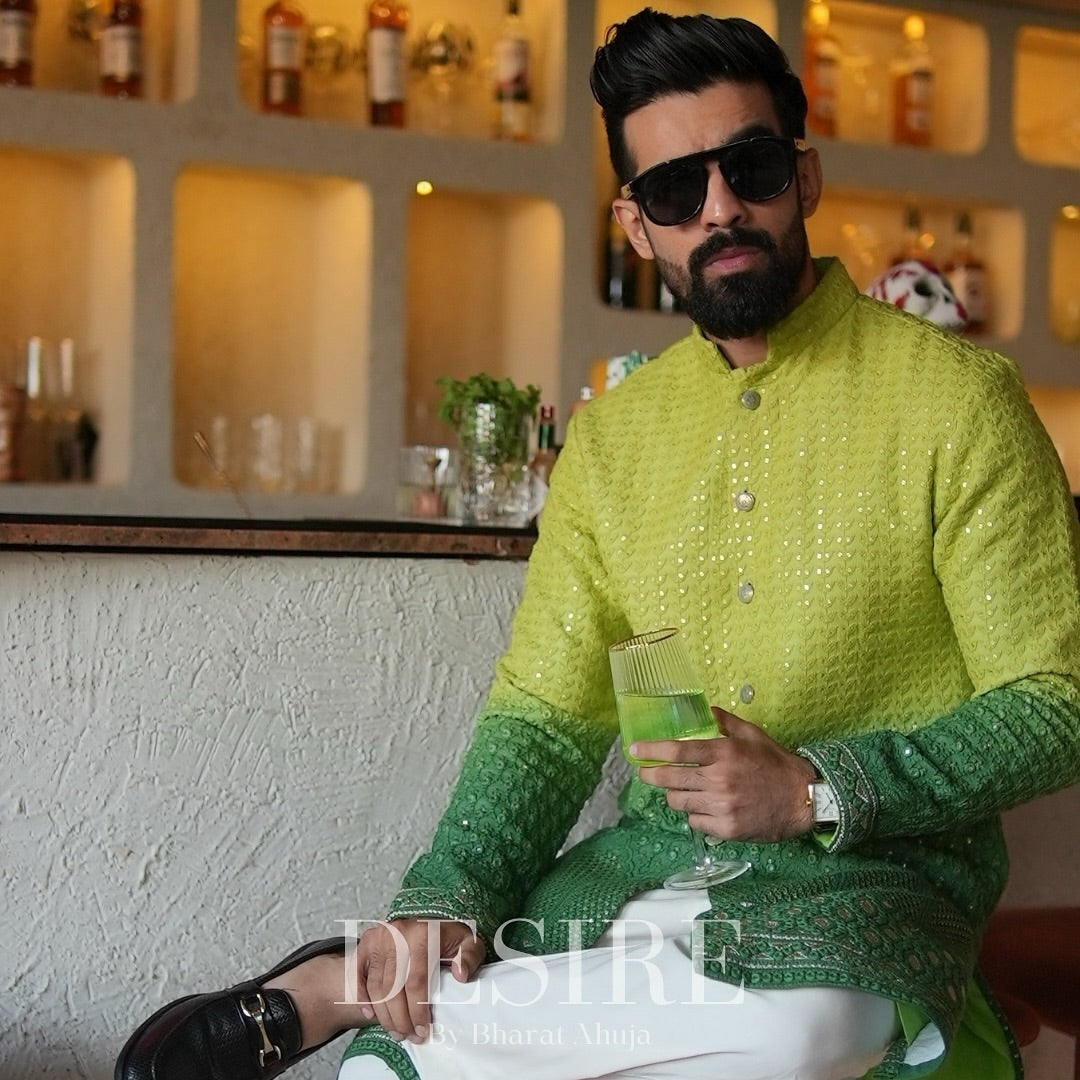 Dual-Tone Statement Kurta
