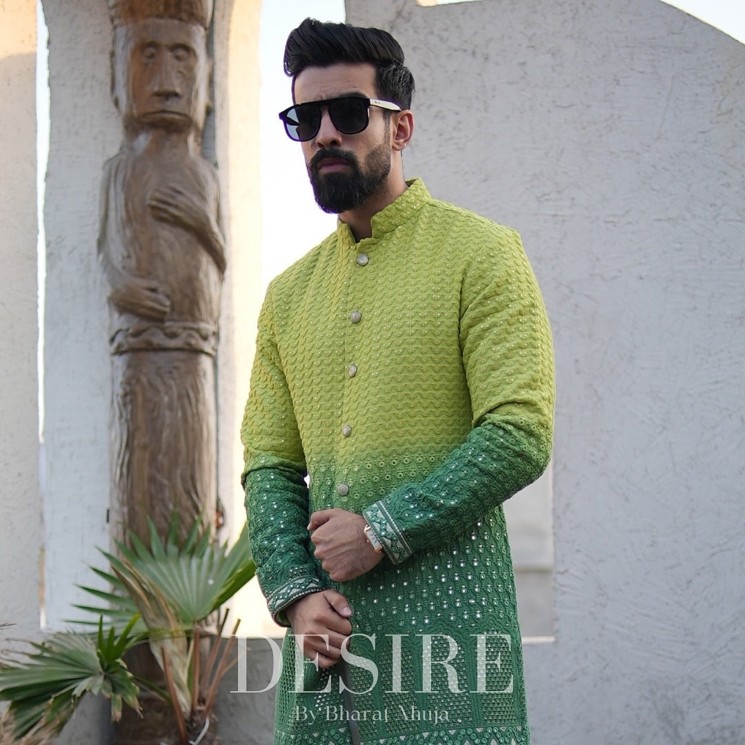 Dual-Tone Statement Kurta